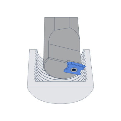 QuadCut threading system